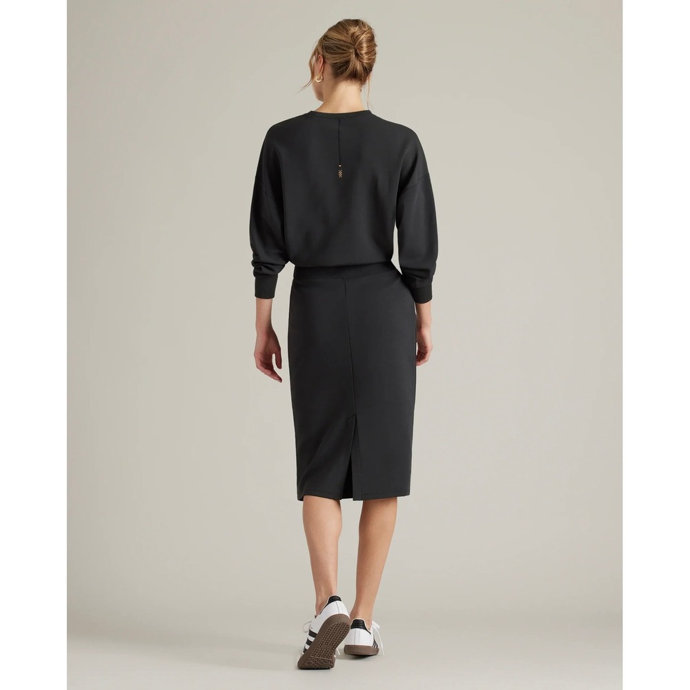RHONE Dreamglow Long Sleeve Sweatshirt Dress Women Small Black Performance - Picture 2 of 16
